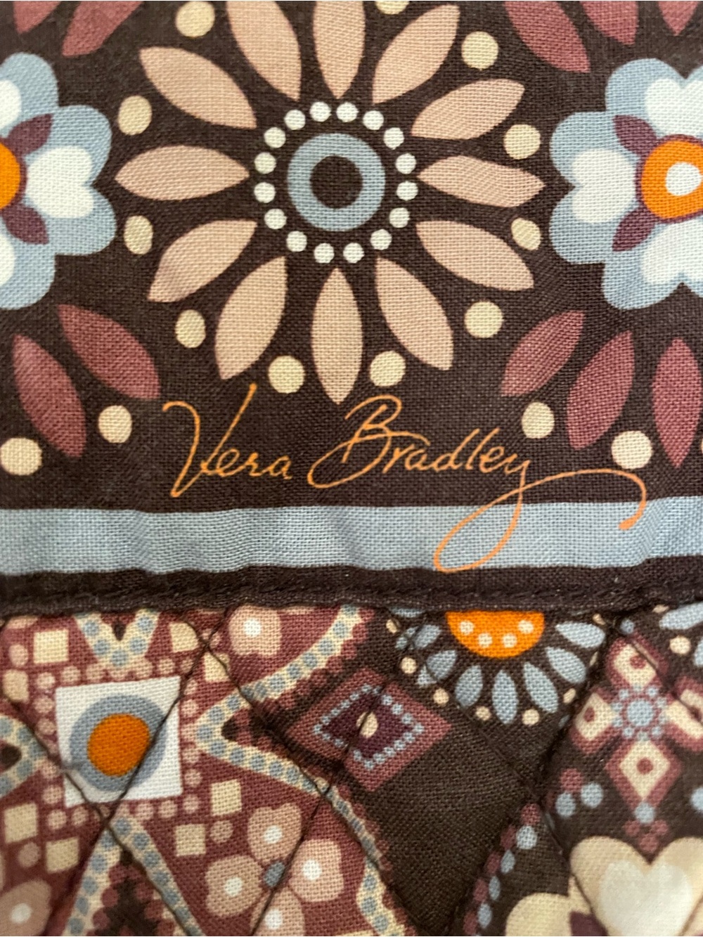 Vera Bradley Canyon Campus Backpack Retired Brown Floral Quilted Travel School - Picture 12 of 16